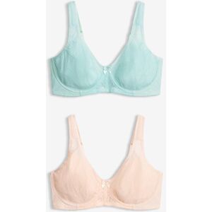 bonprix Minimizer-BH mit gepolsterten Trägern (2er Pack)beige 100Damen bonprix Minimizer-BH mit gepolsterten Trägern (2er Pack)beige 100Damen