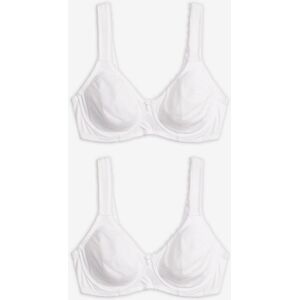 bonprix Minimizer T-Shirt-BH mit Bügel mit Bio-Baumwolle (2er Pack)weiß 80Damen bonprix Minimizer T-Shirt-BH mit Bügel mit Bio-Baumwolle (2er Pack)weiß 80Damen