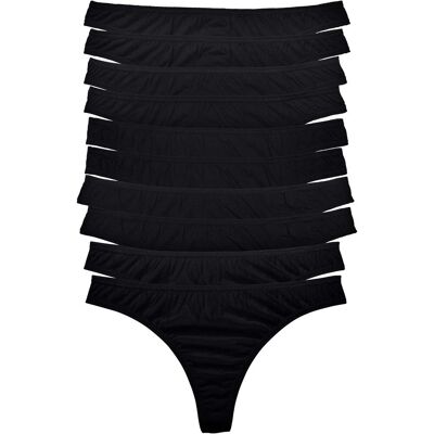 bonprix String (10er Pack)schwarz 36Damen bonprix String (10er Pack)schwarz 36Damen