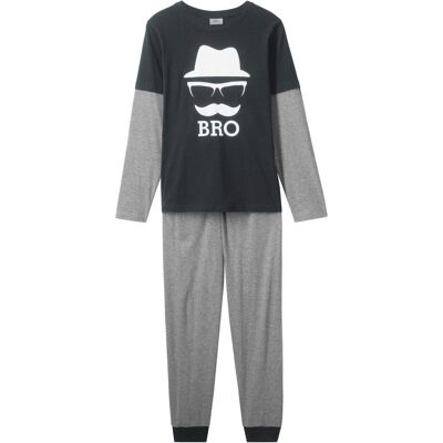 bonprix Pyjama (2-tlg.)grau 128Knaben bonprix Pyjama (2-tlg.)grau 128Knaben