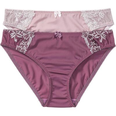 bonprix Slip (2er-Pack)lila 40Damen bonprix Slip (2er-Pack)lila 40Damen
