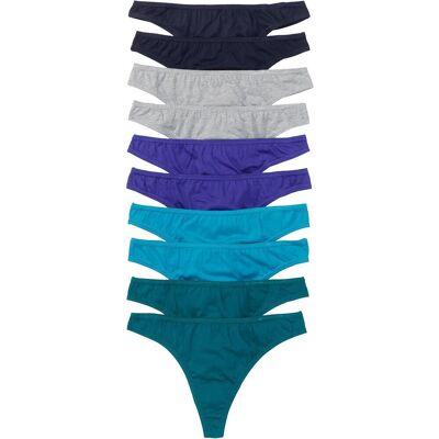bonprix String (10er Pack)petrol 32Damen bonprix String (10er Pack)petrol 32Damen