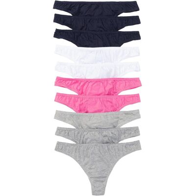 bonprix String (10er Pack)grau 32Damen bonprix String (10er Pack)grau 32Damen