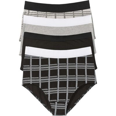 bonprix Highwaist Slip (4er Pack) mit Bio-Baumwolleschwarz 44Damen bonprix Highwaist Slip (4er Pack) mit Bio-Baumwolleschwarz 44Damen
