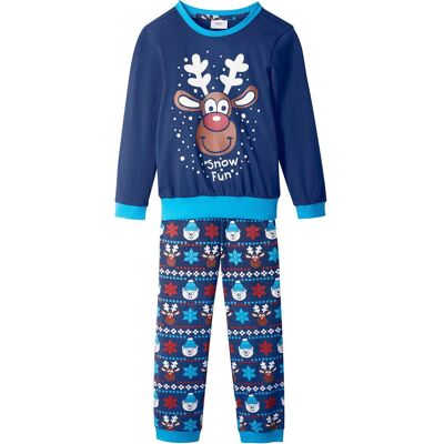 bonprix Pyjama aus reiner Bio-Baumwolle (2-tlg.)blau 104Kinder bonprix Pyjama aus reiner Bio-Baumwolle (2-tlg.)blau 104Kinder