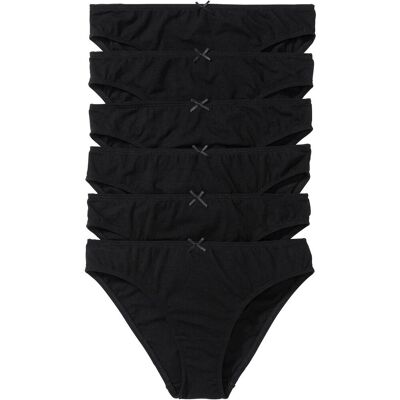 bonprix Slip (6er Pack)schwarz 32Damen bonprix Slip (6er Pack)schwarz 32Damen