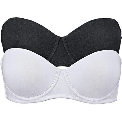 bonprix Balconette-BH mit Multiway Trägern (2er Pack)weiß 75Damen bonprix Balconette-BH mit Multiway Trägern (2er Pack)weiß 75Damen