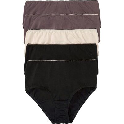 bonprix Maxislip mit weicher Baumwolle (5er Pack)schwarz 40Damen bonprix Maxislip mit weicher Baumwolle (5er Pack)schwarz 40Damen