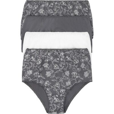 bonprix Highwaist Slip mit komfortabler Baumwolle (4er Pack)grau 56Damen bonprix Highwaist Slip mit komfortabler Baumwolle (4er Pack)grau 56Damen