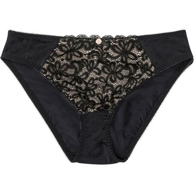 bonprix Spitzenverzierter Slipschwarz 52Damen bonprix Spitzenverzierter Slipschwarz 52Damen