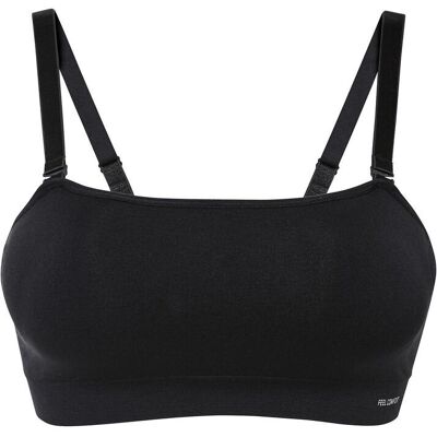bonprix Wattierter Feel Comfort Seamless Bandeau-BH mit abnehmbaren Trägernschwarz 2Damen bonprix Wattierter Feel Comfort Seamless Bandeau-BH mit abnehmbaren Trägernschwarz 2Damen