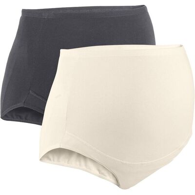 bonprix Umstandsslip mit Bio-Baumwolle (2er Pack)beige 36Damen bonprix Umstandsslip mit Bio-Baumwolle (2er Pack)beige 36Damen