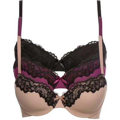 bonprix Schalen BH (3er Pack)schwarz 70Damen bonprix Schalen BH (3er Pack)schwarz 70Damen