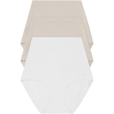 bonprix Nahtlose Medium Shape Panty (3er Pack)weiß 46Damen bonprix Nahtlose Medium Shape Panty (3er Pack)weiß 46Damen