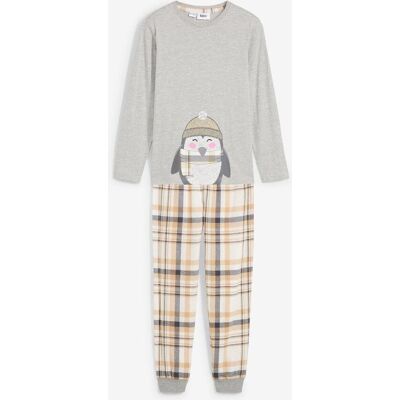 bonprix Kinder Pyjama mit Flanellhose (2-tlg. Set)beige 116Kinder bonprix Kinder Pyjama mit Flanellhose (2-tlg. Set)beige 116Kinder