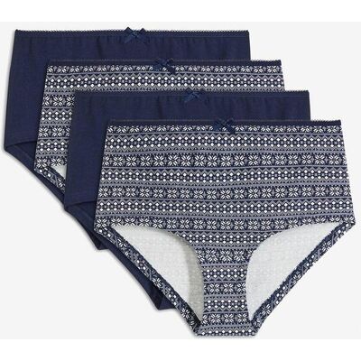 bonprix Maxipanty mit Bio-Baumwolle (4er Pack)blau 40Damen bonprix Maxipanty mit Bio-Baumwolle (4er Pack)blau 40Damen