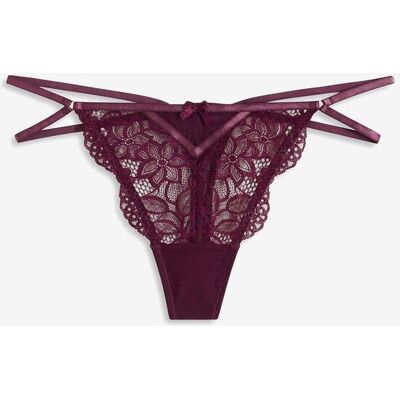 bonprix Tanga String aus zarter Spitzelila 36Damen bonprix Tanga String aus zarter Spitzelila 36Damen