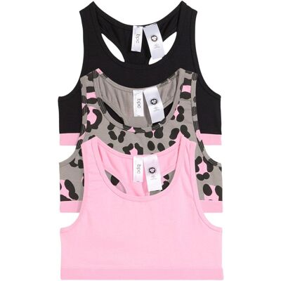 bonprix Bustier mit weicher Bio-Baumwolle (3er Pack)rosa 128Mädchen bonprix Bustier mit weicher Bio-Baumwolle (3er Pack)rosa 128Mädchen