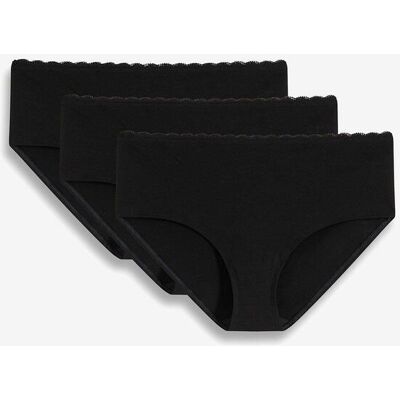 bonprix Umstandspanty mit Bio-Baumwolle und Spitze (3er Pack)schwarz 44Damen bonprix Umstandspanty mit Bio-Baumwolle und Spitze (3er Pack)schwarz 44Damen