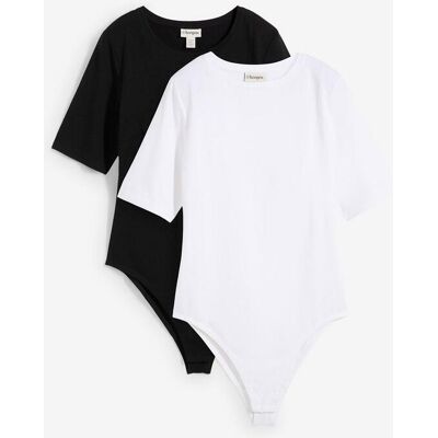 bonprix Kurzarmbody (2er Pack)schwarz 52Damen bonprix Kurzarmbody (2er Pack)schwarz 52Damen