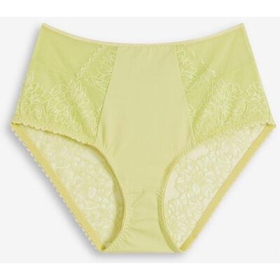 bonprix Highwaist Slip mit zarter Spitzegrün 40Damen bonprix Highwaist Slip mit zarter Spitzegrün 40Damen