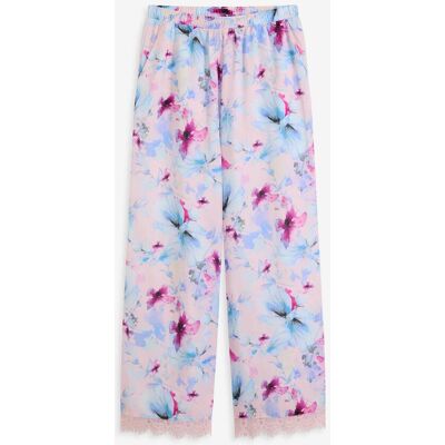 bonprix Lange Pyjamahose aus glänzendem Satinrosa 44Damen bonprix Lange Pyjamahose aus glänzendem Satinrosa 44Damen