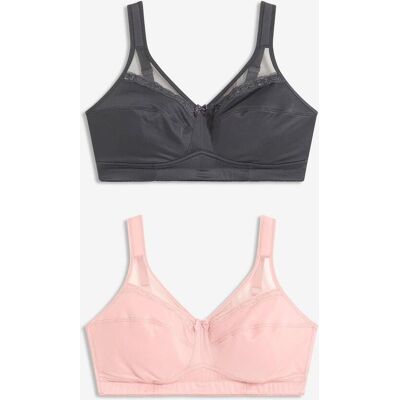 bonprix Entlastungs-BH ohne Bügel mit gepolsterten Trägern (2er Pack)rosa 80Damen bonprix Entlastungs-BH ohne Bügel mit gepolsterten Trägern (2er Pack)rosa 80Damen