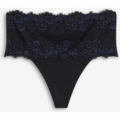 bonprix Medium Shape String mit Spitzeschwarz 52Damen bonprix Medium Shape String mit Spitzeschwarz 52Damen
