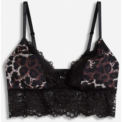 bonprix Triangel Bustier mit Spitzeschwarz 44Damen bonprix Triangel Bustier mit Spitzeschwarz 44Damen