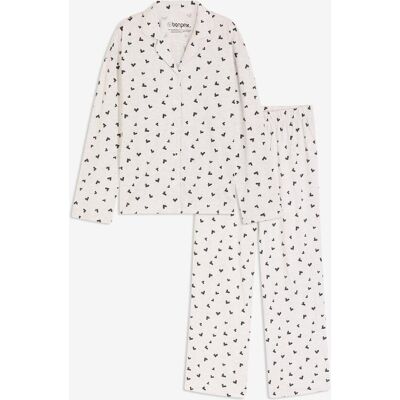 bonprix Oversized Pyjama mit Knopfleisteweiß 52Damen bonprix Oversized Pyjama mit Knopfleisteweiß 52Damen