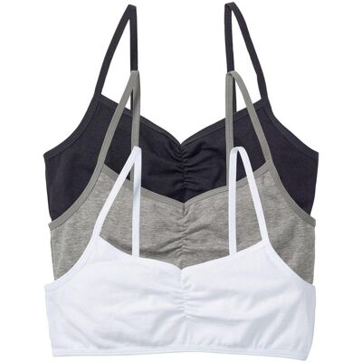 bonprix Bustier mit weicher Bio-Baumwolle (3er Pack)weiß 164Mädchen bonprix Bustier mit weicher Bio-Baumwolle (3er Pack)weiß 164Mädchen