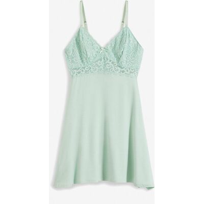 bonprix Negligé aus softem Viskose-Mixgrün 36Damen bonprix Negligé aus softem Viskose-Mixgrün 36Damen