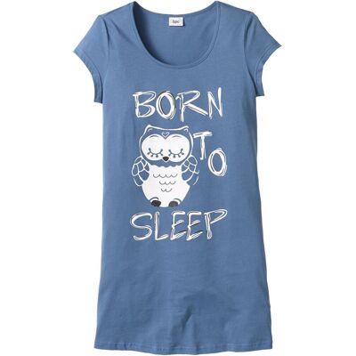 bonprix Kurzes Nachthemd aus reiner Baumwolleblau 36Damen bonprix Kurzes Nachthemd aus reiner Baumwolleblau 36Damen