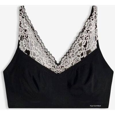 bonprix Feel Comfort Lasercut Braletteschwarz 40Damen bonprix Feel Comfort Lasercut Braletteschwarz 40Damen