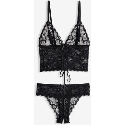 bonprix Bustier und String ouvert (2-tlg.Set)schwarz 36Damen bonprix Bustier und String ouvert (2-tlg.Set)schwarz 36Damen
