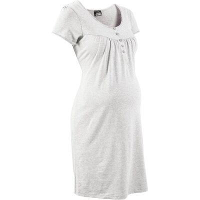 bonprix Still-Nachthemd mit Bio-Baumwollegrau 52Damen bonprix Still-Nachthemd mit Bio-Baumwollegrau 52Damen