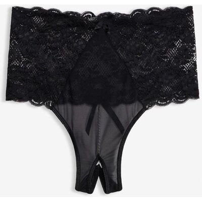 bonprix Highwaist String ouvert mit abnehmbarer Ketteschwarz 32Damen bonprix Highwaist String ouvert mit abnehmbarer Ketteschwarz 32Damen