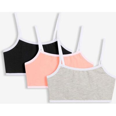 bonprix Bustier mit weicher Baumwolle (3er Pack)rosa 140Mädchen bonprix Bustier mit weicher Baumwolle (3er Pack)rosa 140Mädchen