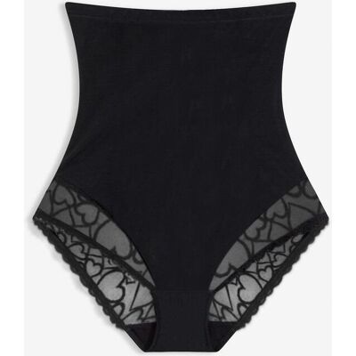 bonprix Strong Shape Slip mit Herzchenspitzeschwarz 42Damen bonprix Strong Shape Slip mit Herzchenspitzeschwarz 42Damen