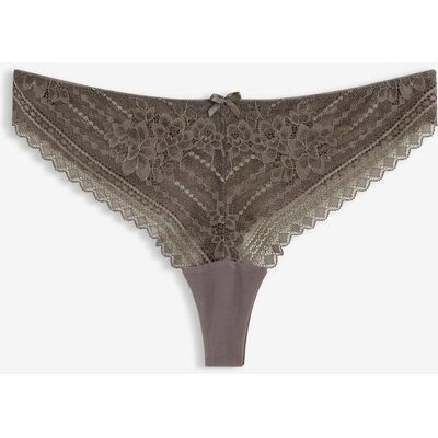 bonprix String aus zarter Spitze (2er Pack)grau 44Damen bonprix String aus zarter Spitze (2er Pack)grau 44Damen