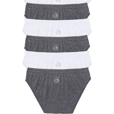 bonprix Slip mit weicher Baumwolle (6er Pack)weiß 56Damen bonprix Slip mit weicher Baumwolle (6er Pack)weiß 56Damen