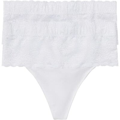bonprix Medium Shape String (2er Pack)weiß 40Damen bonprix Medium Shape String (2er Pack)weiß 40Damen