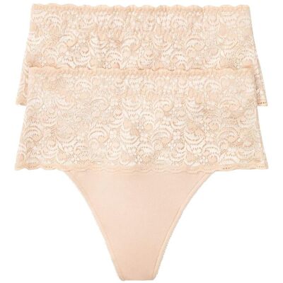 bonprix Medium Shape String (2er Pack)beige 36Damen bonprix Medium Shape String (2er Pack)beige 36Damen