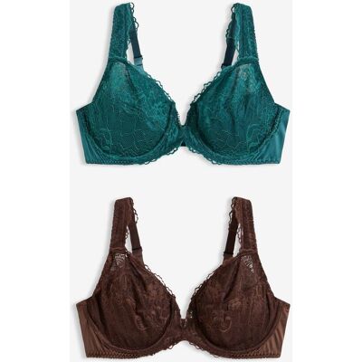 bonprix Bügel-BH mit Glanzeffekt (2er Pack)petrol 90Damen bonprix Bügel-BH mit Glanzeffekt (2er Pack)petrol 90Damen