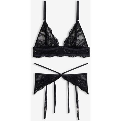 bonprix Bustier und Strapsstring Ouvert (2-tlg.Set)schwarz 40Damen bonprix Bustier und Strapsstring Ouvert (2-tlg.Set)schwarz 40Damen
