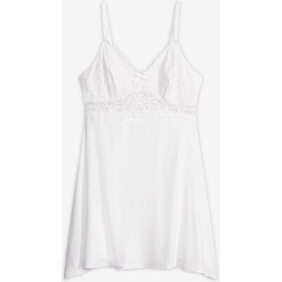 bonprix Negligé aus softem Viskose-Mixweiß 40Damen bonprix Negligé aus softem Viskose-Mixweiß 40Damen