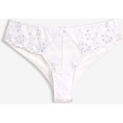 bonprix Brazilslip mit zarter Stickereiweiß 40Damen bonprix Brazilslip mit zarter Stickereiweiß 40Damen