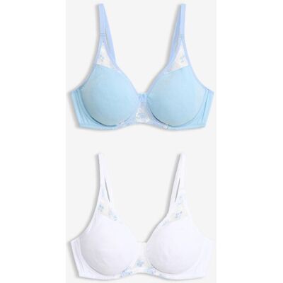 bonprix BH mit Bügel (2er Pack)blau 90Damen bonprix BH mit Bügel (2er Pack)blau 90Damen