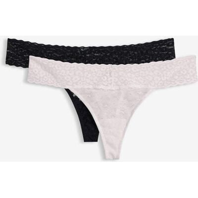 bonprix Tanga String aus Spitze (2er Pack)weiß 40Damen bonprix Tanga String aus Spitze (2er Pack)weiß 40Damen