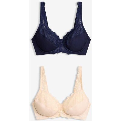 bonprix Bügel-BH mit zarter Spitze (2er Pack)beige 80Damen bonprix Bügel-BH mit zarter Spitze (2er Pack)beige 80Damen